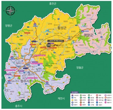 강원도 원주시, 횡성군, 평창군 안내도
관광지도, 캠퍼스안내도, 공원안내도, 그림지도, 입체지도, 일러스트지도, 테마지도, 마을안내도, 등산안내도 등  그림지도 전문제작업체 림맵 LimnMap