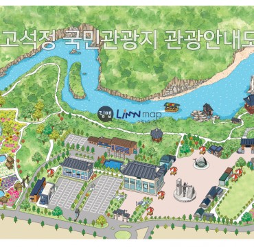 철원 고석정 국민관광지 관광안내도  - 안내판
그림지도, 입체지도, 일러스트지도, 관광지도, 캠퍼스안내도, 테마지도 등  그림지도 전문제작업체 림맵 LimnMap