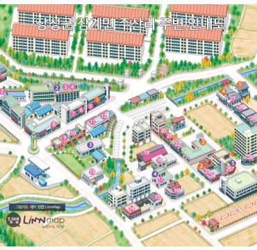 장성군 삼계면 주산리 주변 안내도
관광지도, 그림지도, 입체지도, 일러스트지도, 캠퍼스안내도, 테마지도, 마을안내도, 등산안내도 등  그림지도 전문제작업체 림맵 LimnMap